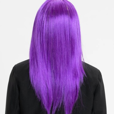 Mor Renk Düz Kesim Peruk