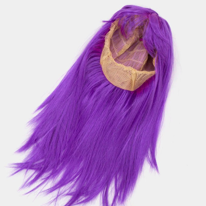 Mor Renk Düz Kesim Peruk