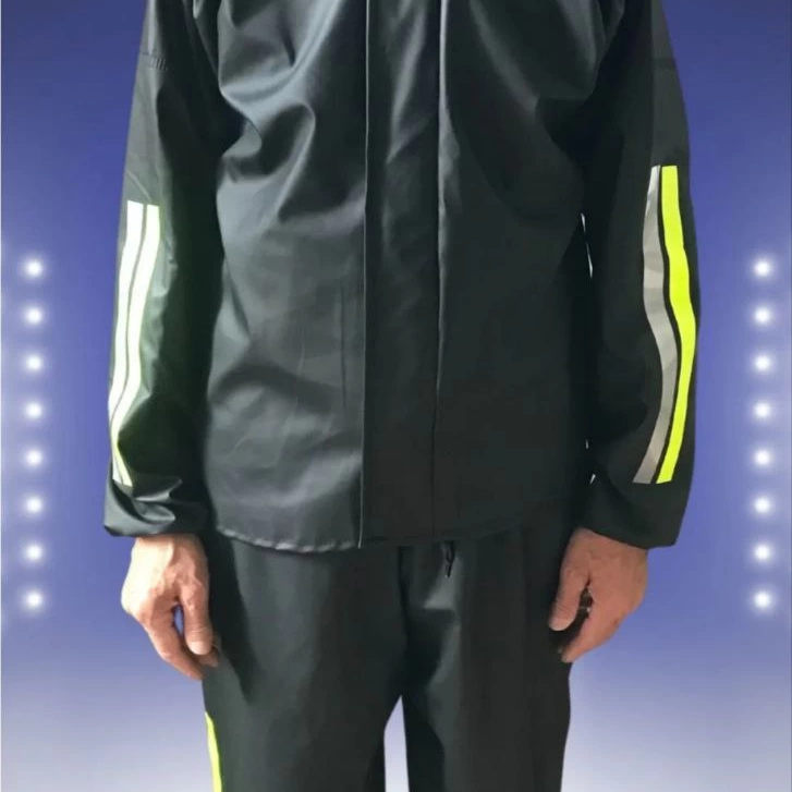 Motorcu Kurye Su Geçirmez Yağmurluk Takım - Siyah -