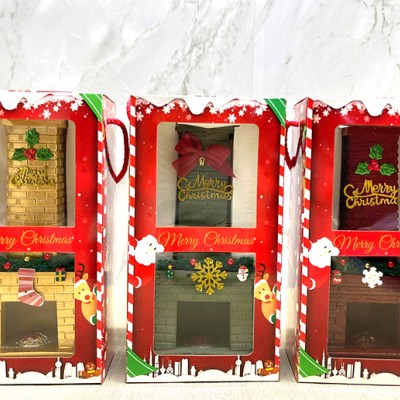 Noel Temalı Polyester Şömine Tütsülük 