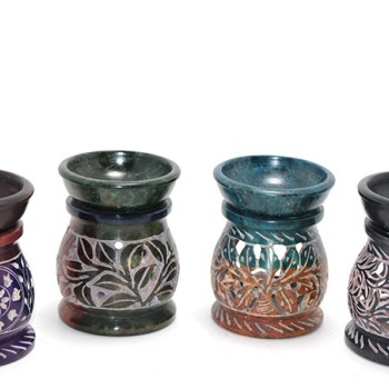 Obsidian Taşı Buhurdanlık Model 4