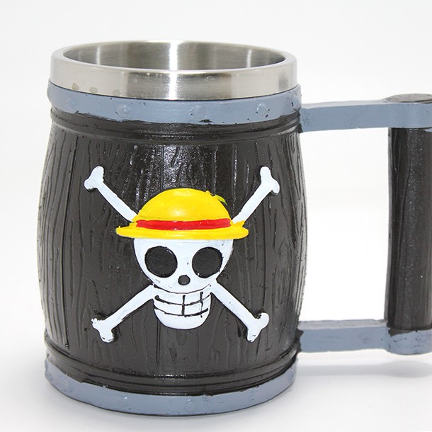 One Piece Temalı 3D Kabartmalı Çelik Kupa Bardak