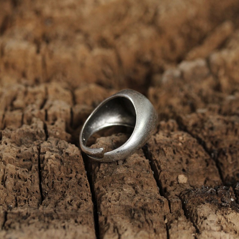 Otantik Emoji Tasarımlı Ayarlamalı Kadın Yüzük