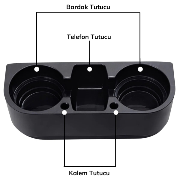 Oto Koltuk Yanı Bardak Tutucu Organizer