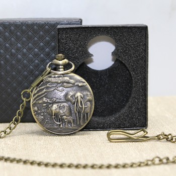 Özel Kutulu Antik Filli Köstekli Saat 