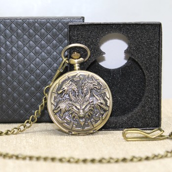 Özel Kutulu Dragonlu Antik Köstekli Saat 