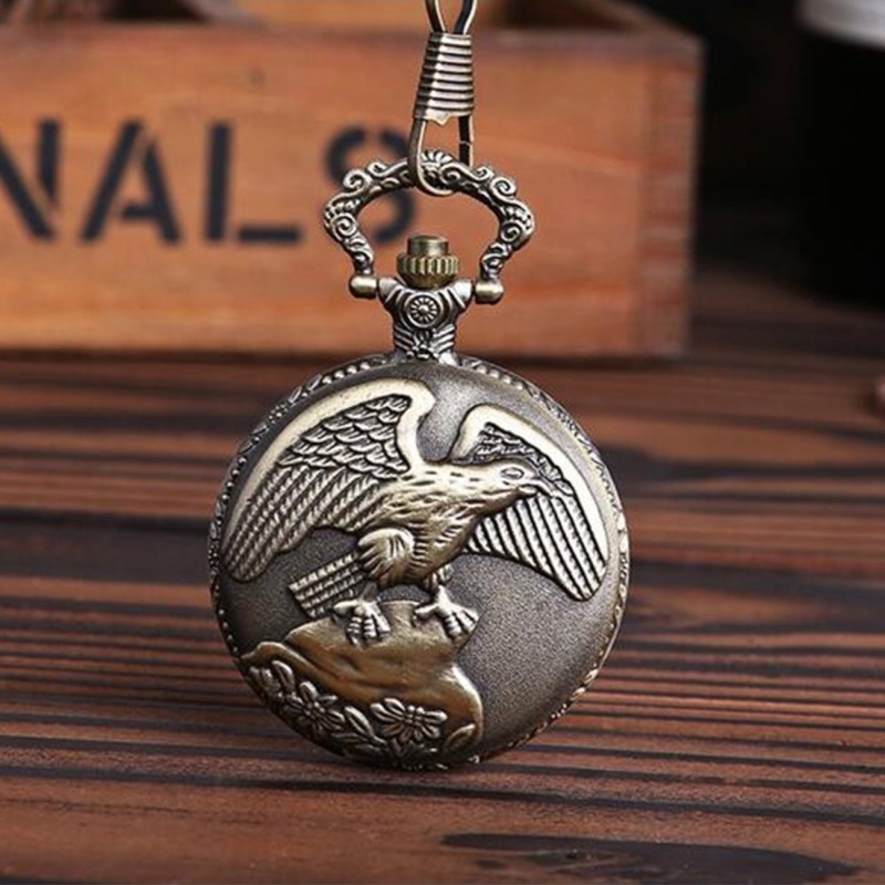 Özel Kutulu Kartal Tasarımlı Köstekli Saat 