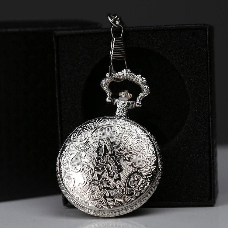 Özel Kutulu Rakamlı Gümüş Köstekli Saat 