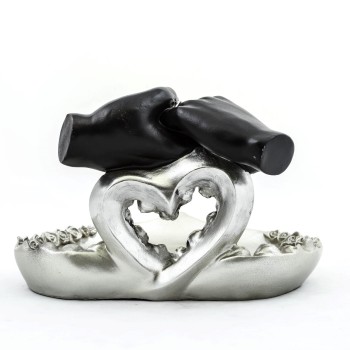 Özel Tasarım Kalpli Polyester Sunum Tepsisi 