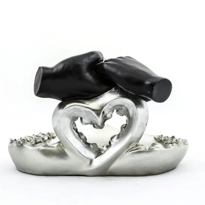 Özel Tasarım Kalpli Polyester Sunum Tepsisi 