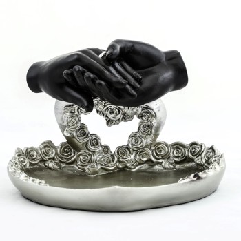 Özel Tasarım Kalpli Polyester Sunum Tepsisi 