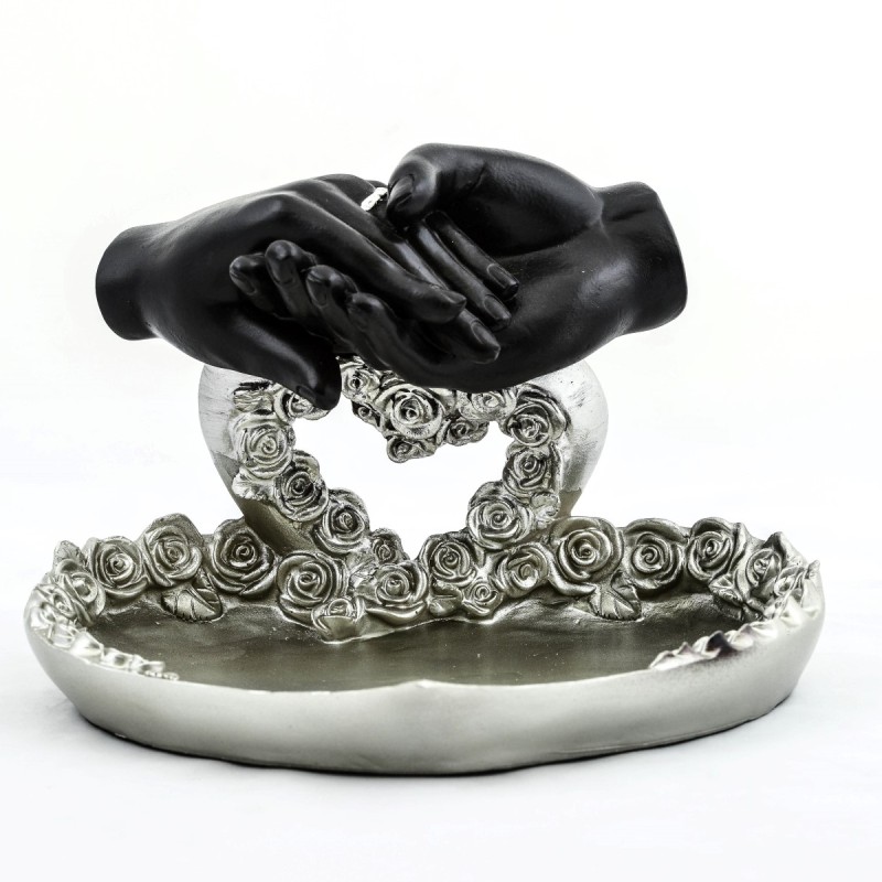 Özel Tasarım Kalpli Polyester Sunum Tepsisi 