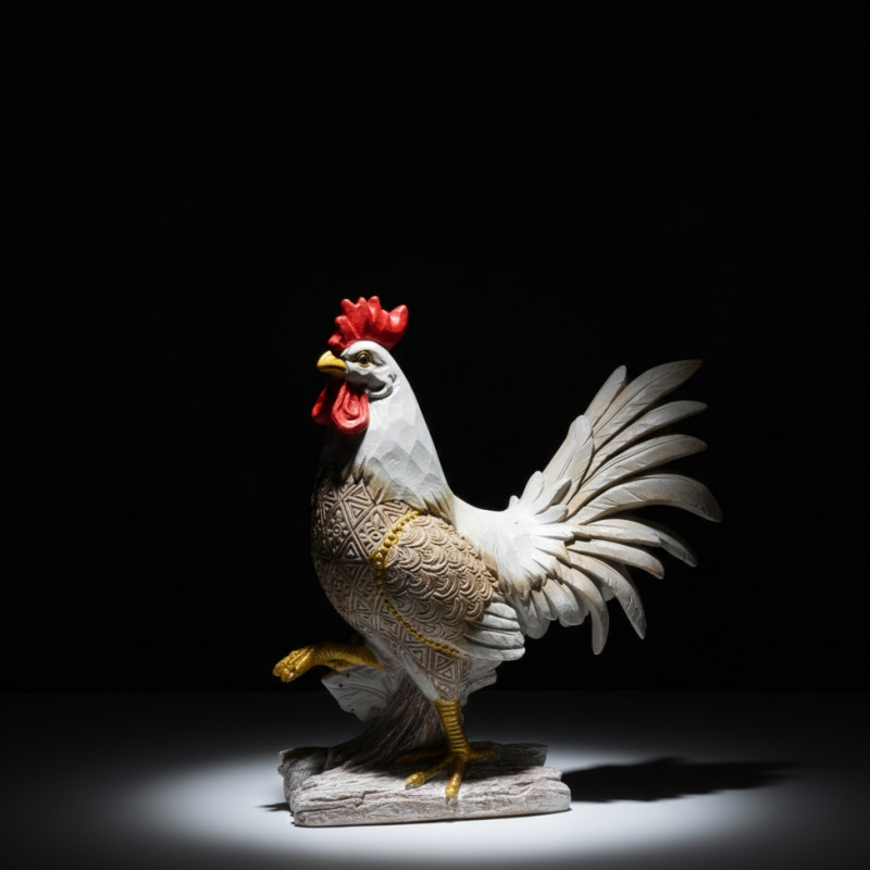 Özel Tasarım Polyester Horoz Figürü 