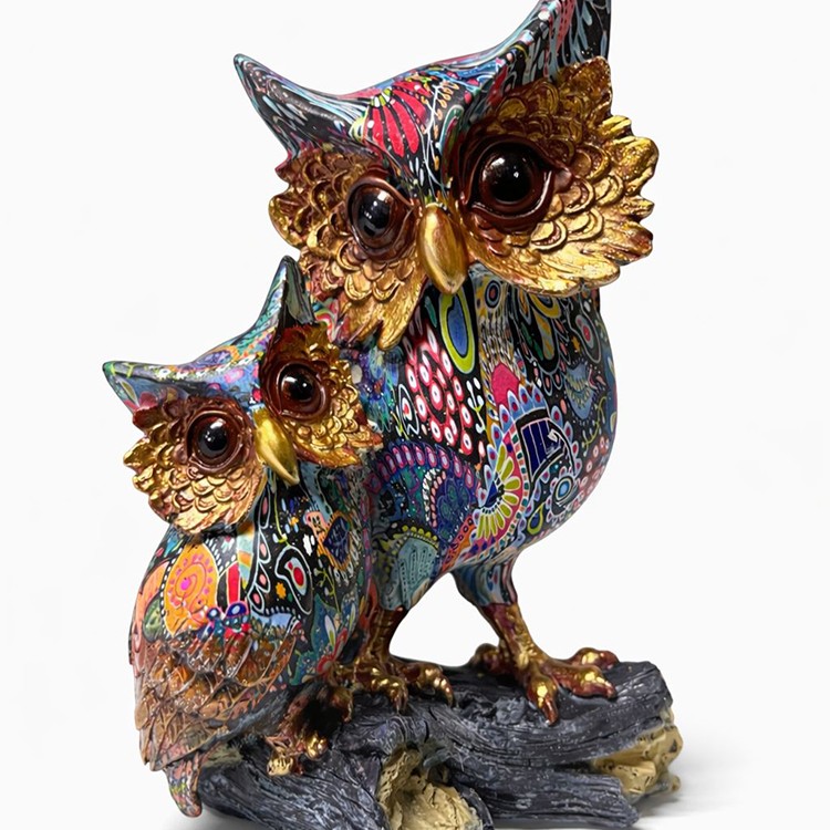 Özel Tasarım Polyester İkili Baykuş 