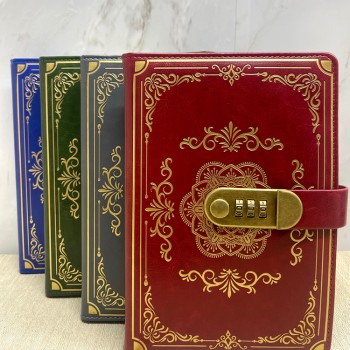 Özel Tasarım Şifreli Deri Defter Model 2 