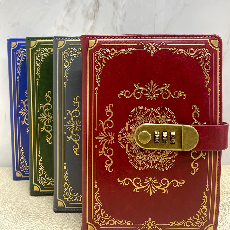 Özel Tasarım Şifreli Deri Defter Model 2 