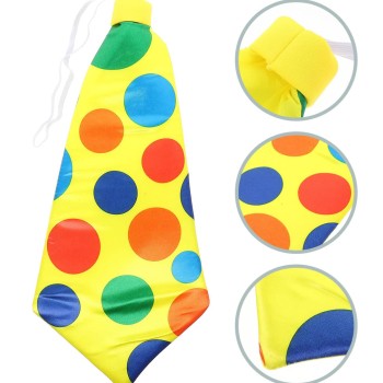  Palyaço Kravatı Lastikli Geniş Kesim 