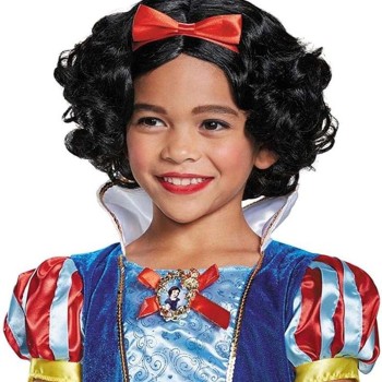 Pamuk Prenses Peruğu Kırmızı Fiyonklu 