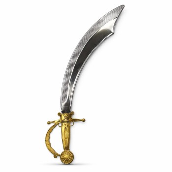 Parlak Metal Görünümlü Plastik Korsan Kılıcı - 45 cm