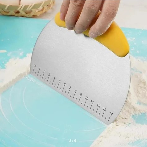 Paslanmaz Çelik Hamur Kesme ve Şekillendirme Spatulası