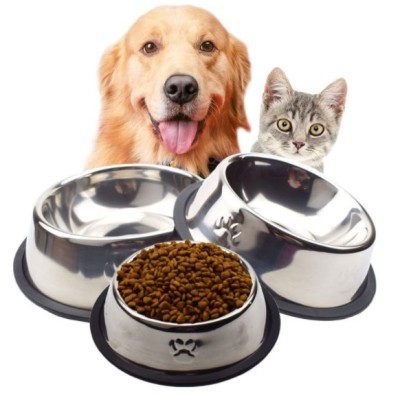 Paslanmaz Çelik Metal Mama Kabı 18 cm.