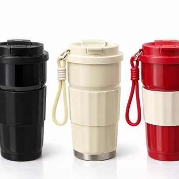 Paslanmaz Çelik Silikon Sleeve Termos Bardak 