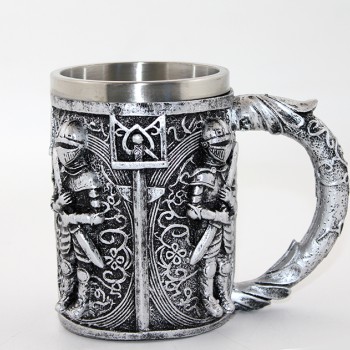 Paslanmaz Çelik Şövalye Kupa Bardak (Büyük Boy)