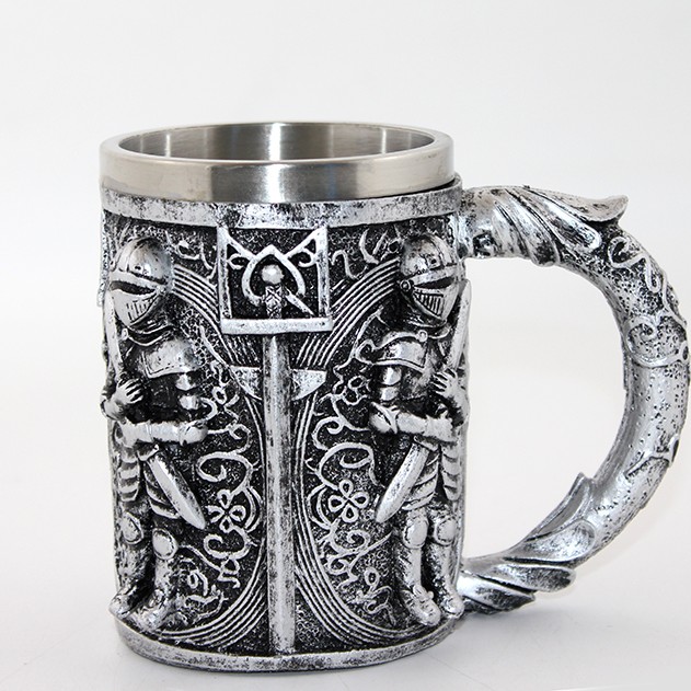 Paslanmaz Çelik Şövalye Kupa Bardak (Büyük Boy)