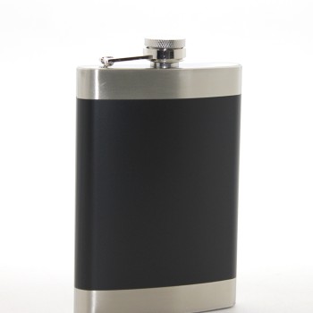 Paslanmaz Çelik Tekli 9 Oz Matara Siyah Renk