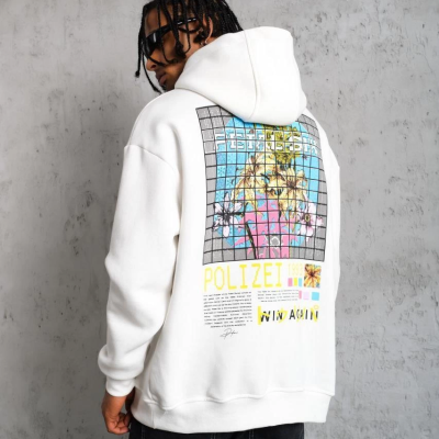 Patel Six Baskılı Kapüşonlu Sweat - Beyaz -