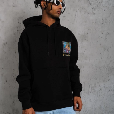 Patel Six Baskılı Kapüşonlu Sweat - Siyah -
