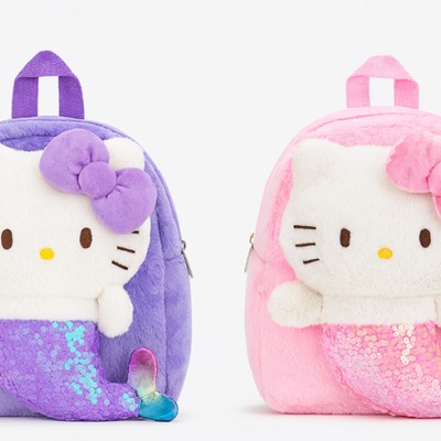 Peluş Hello Kitty Deniz Kızı Sırt Çantası 