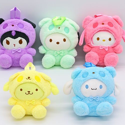 Peluş Kawaii Kuromi My Melody ve Cinnamoroll Sırt Çantası 
