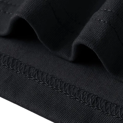 Pembe Panter Baskılı   Oversize Günlük Kısa Kollu Tişört- Siyah -