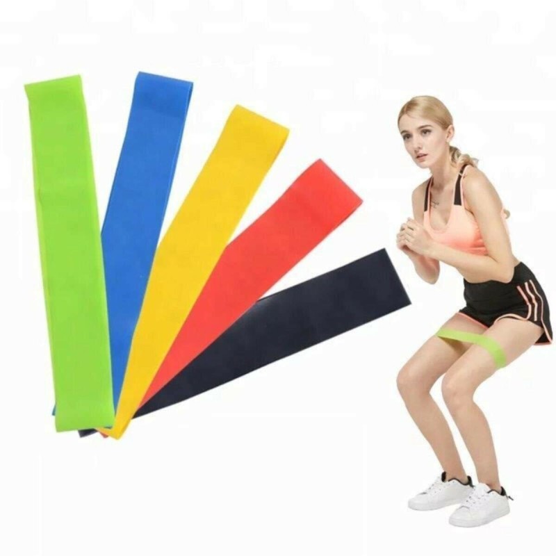 Pilates Direnç Lastiği Seti 5 Adet