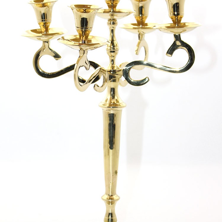 Pirinç 5'li Şamdan 