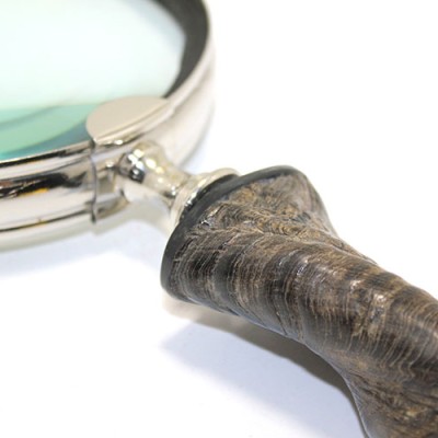 Pirinç Boynuz Saplı Büyüteç Model 2