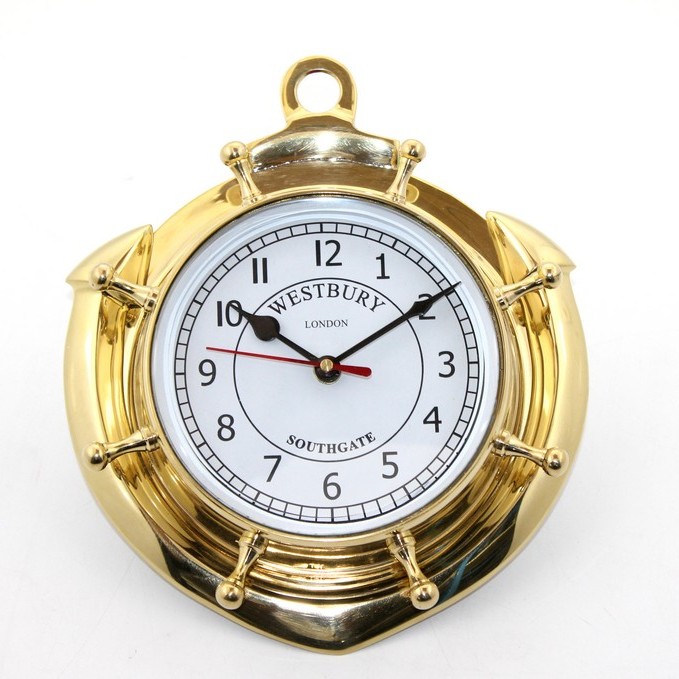 Pirinç Çapalı Duvar Saati