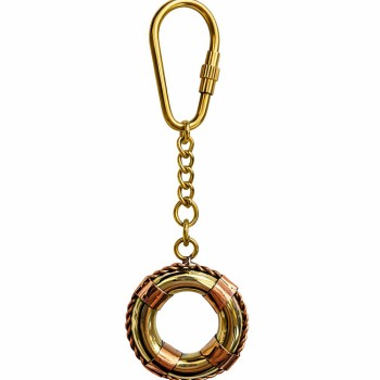 Pirinç Deniz Simidi Anahtarlık 