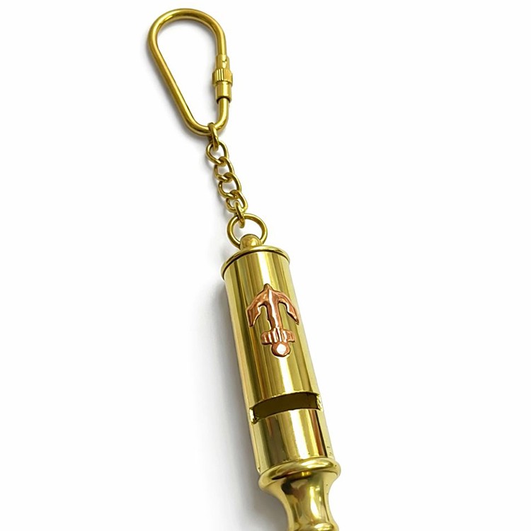 Pirinç Düdük Anahtarlık 