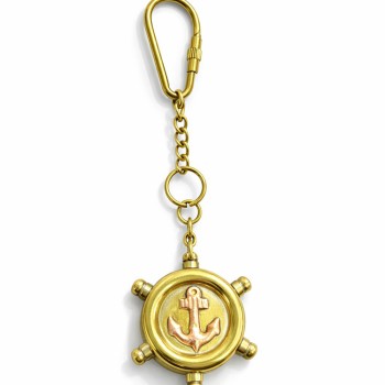 Pirinç Dümen Anahtarlık - Model 1 