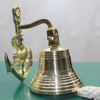 Pirinç Duvara Asmalı Çapalı Çan