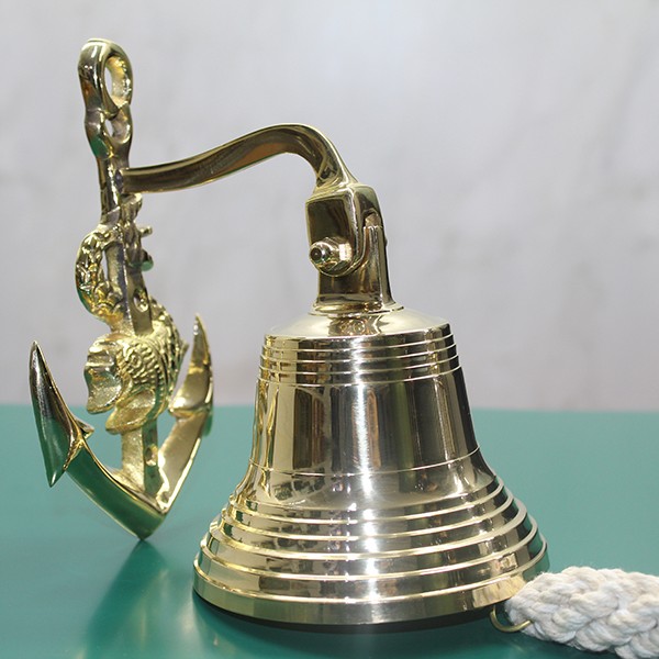 Pirinç Duvara Asmalı Çapalı Çan