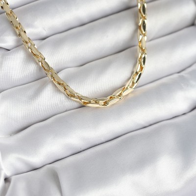 Pirinç Gold Renk 60 cm Zincir Kadın Kolye