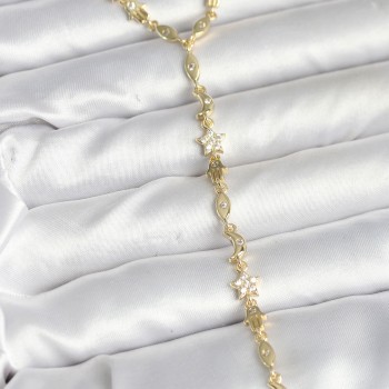 Pirinç Gold Renk Kadın Manifest Kolye