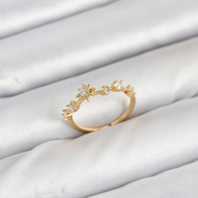 Pirinç Gold Renk Manifest Kadın Yüzük