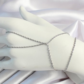 Pirinç Gümüş Renk Burgu Zincirli Şahmeran