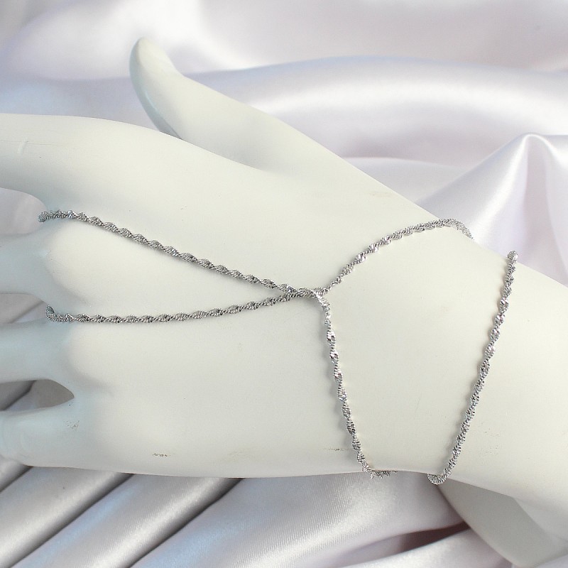 Pirinç Gümüş Renk Burgu Zincirli Şahmeran