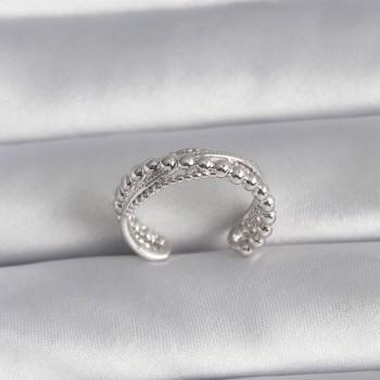 Pirinç Gümüş Renk Kadın Yüzük