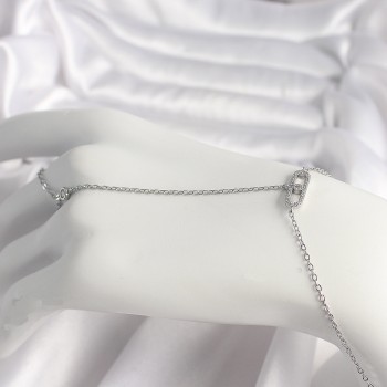 Pirinç Gümüş Renk Zirkon Taşlı Messika Model Kadın Şahmeran